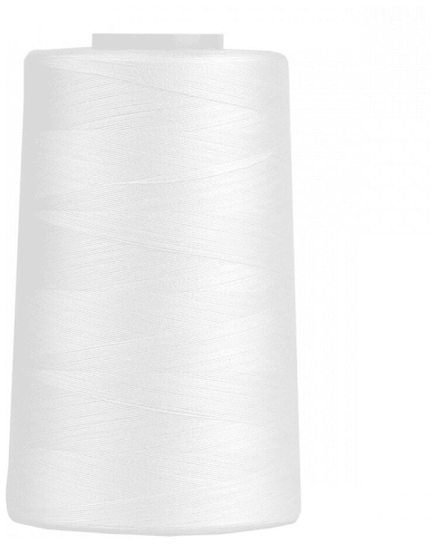 Нитки Sewing Thread 40/2 5000 ярд. цвет - белый 100% п/э в Кремёнках