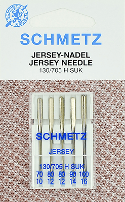 Иглы Schmetz джерси 130/705 H SUK (70x1, 80x2, 90x1, 100x1) 5 шт в Кремёнках